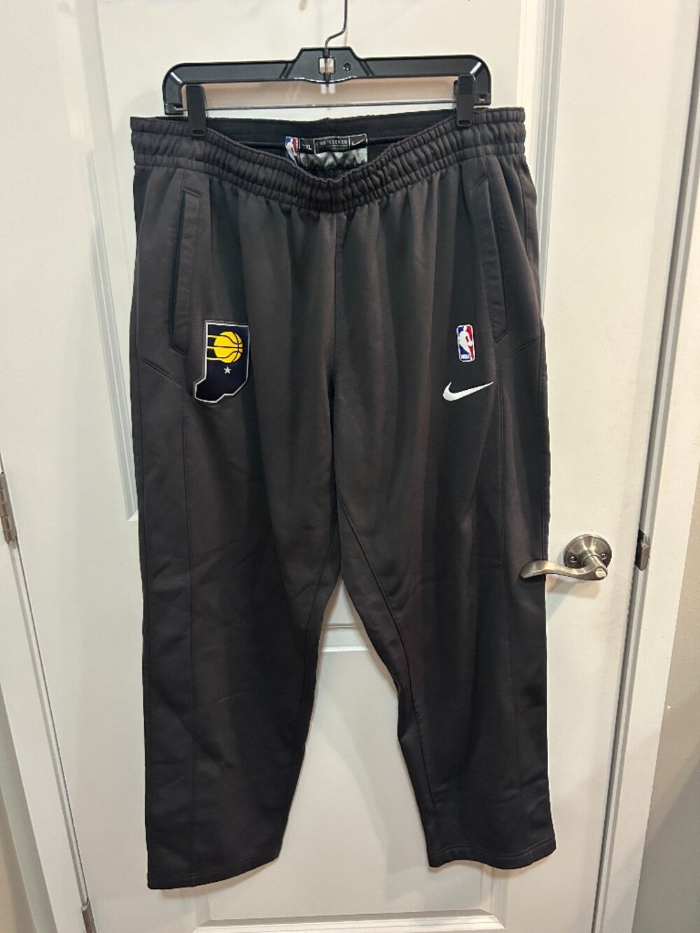 Pacers NBA Indiana Nike Gray Men's Sweatpants Basketball Size 3X Casual Athletic